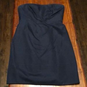 Navy Blue J.Crew strapless dress